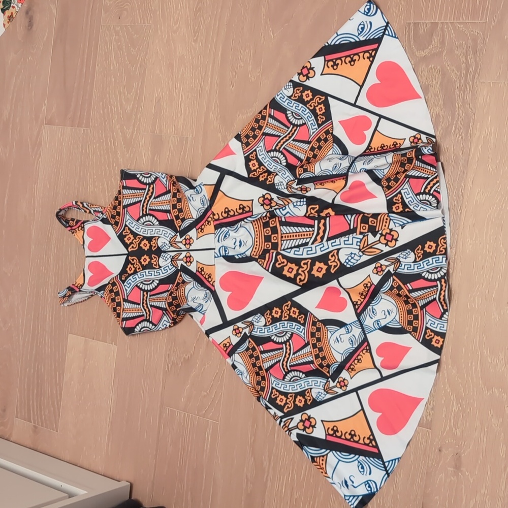 BlackMilk Queen of Hearts Skater Dress